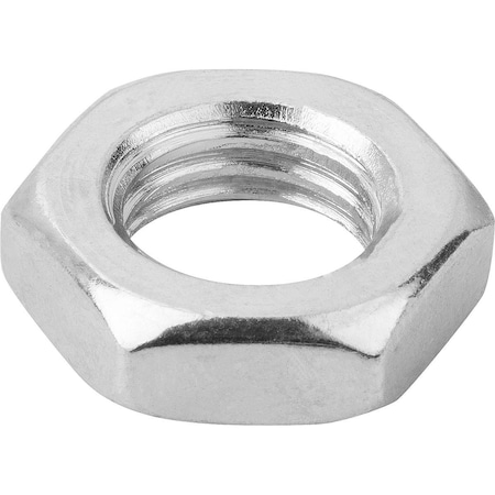 Kipp Hex Nut, M20, Steel, Class 4, Galvanized, 10 mm Ht K0700.20